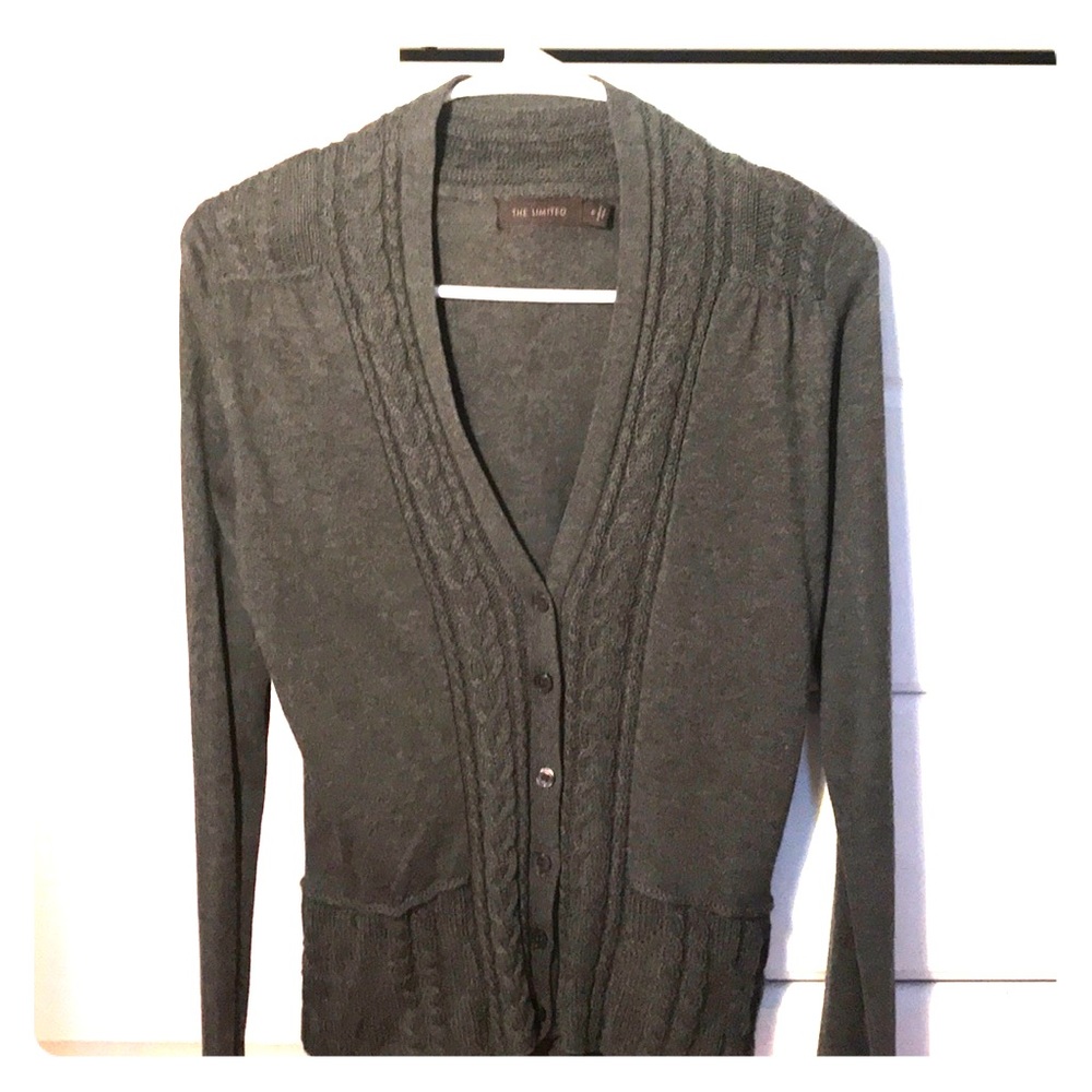 Grey the limited button down cardigan size small